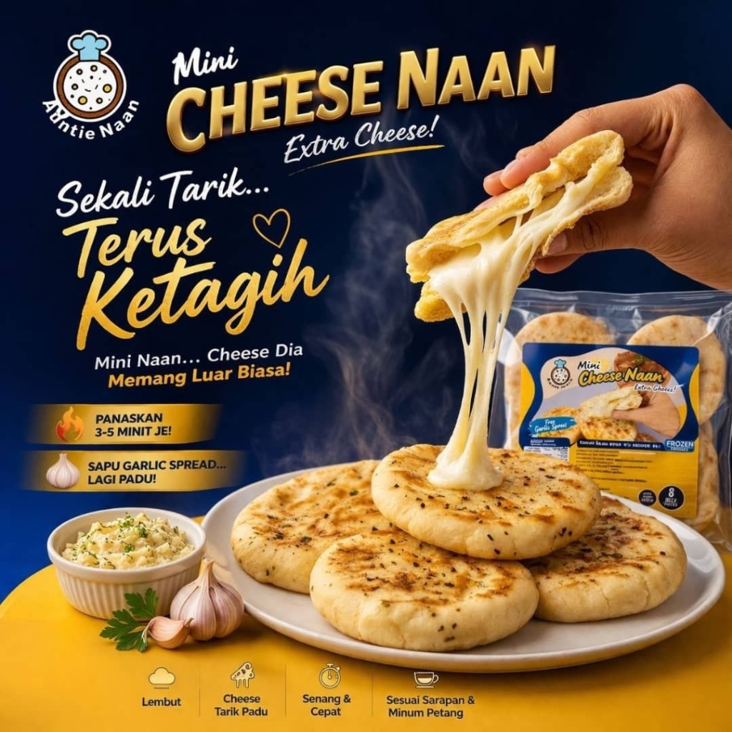 Mini Cheese Naan Auntie Naan